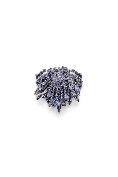 Scanlan Theodore Crystal Cascade Brooch In Violet