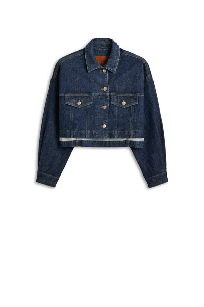 Scanlan Theodore Denim Cropped Jacket