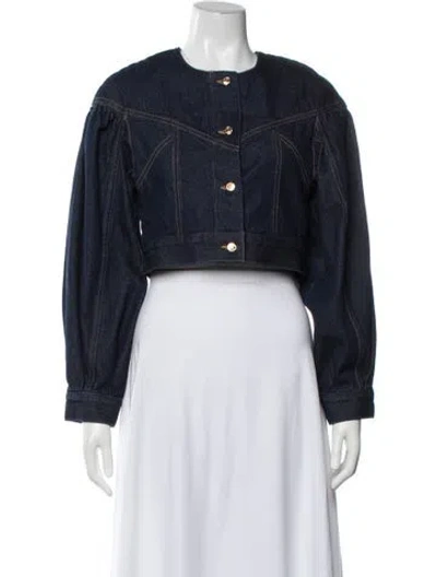 Pre-owned Scanlan Theodore Denim Jacket In Blue