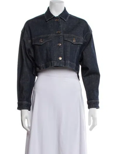 Pre-owned Scanlan Theodore Denim Jacket In Blue