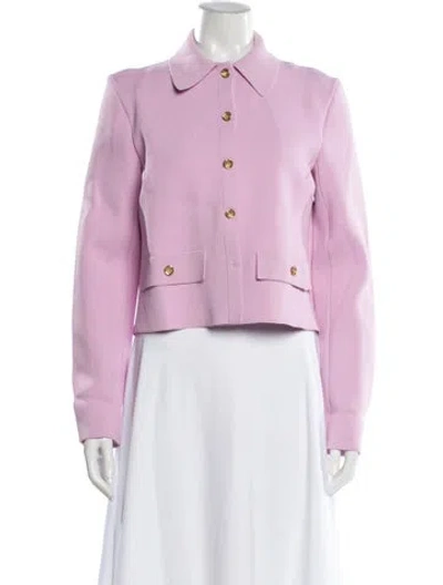 Pre-owned Scanlan Theodore Denim Jacket In Pink
