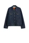 Scanlan Theodore Denim Oversized Jacket In Blue