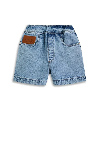 Scanlan Theodore Denim Soft Waist Short In Blue