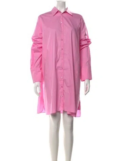 Pre-owned Scanlan Theodore Dress In Pink