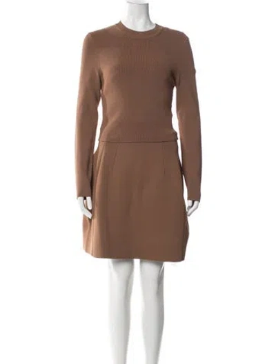 Pre-owned Scanlan Theodore Dress Set In Brown