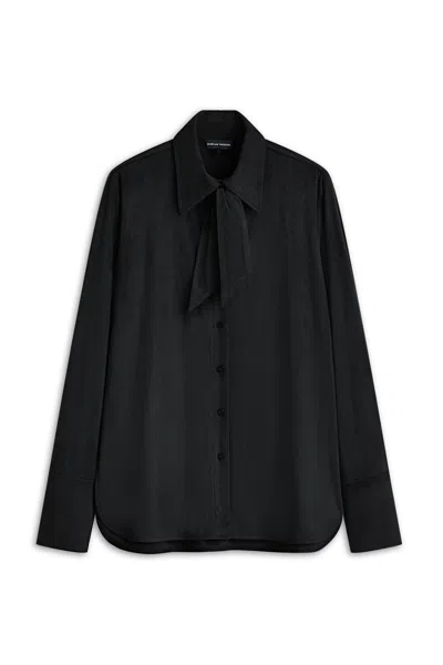 Scanlan Theodore Faux-suede Shirt In Black