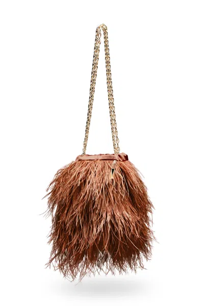 Scanlan Theodore Feather Bucket Bag In Brown