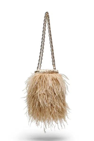 Scanlan Theodore Feather Bucket Bag In Sable
