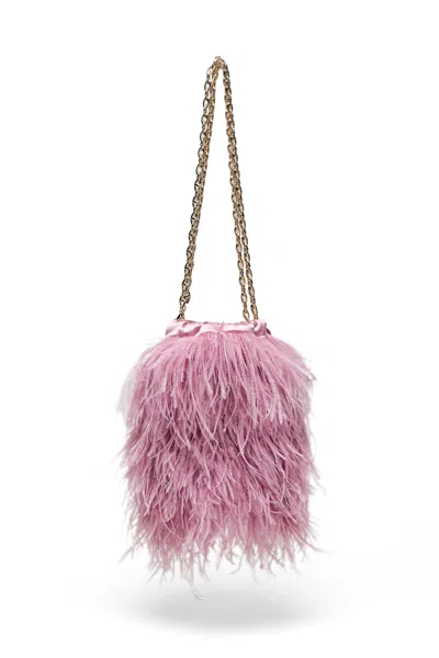 Scanlan Theodore Feather Bucket Bag In Sugar