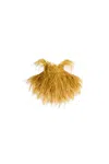Scanlan Theodore Feather Scarf In Chartreuse