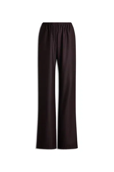 Scanlan Theodore Flannel Elastic Casing Trouser In Brown
