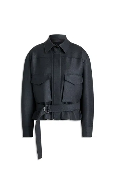 Scanlan Theodore Flannel Patch Pocket Bomber In Pepper