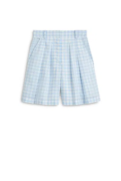 Scanlan Theodore Gingham Short In Blue