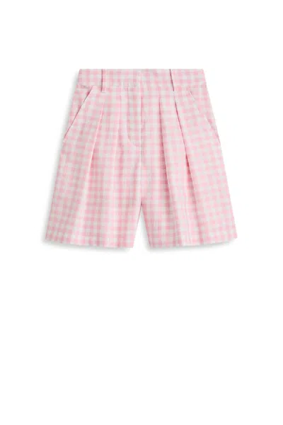 Scanlan Theodore Gingham Short In Pink