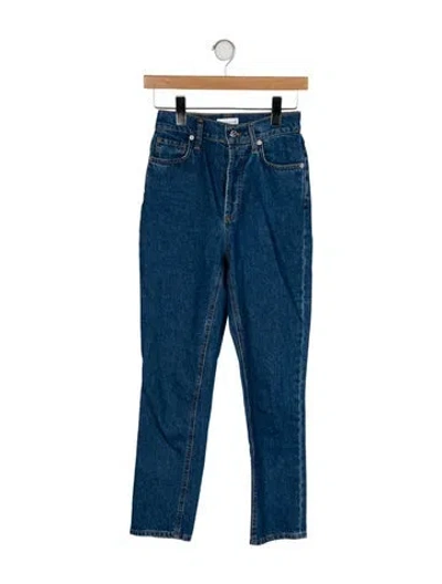 Pre-owned Scanlan Theodore High-rise Skinny Leg Jeans In Blue