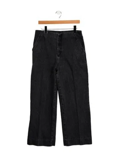 Pre-owned Scanlan Theodore High-rise Wide Leg Jeans In Blue