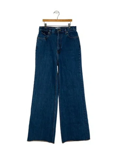 Pre-owned Scanlan Theodore High-rise Wide Leg Jeans In Blue