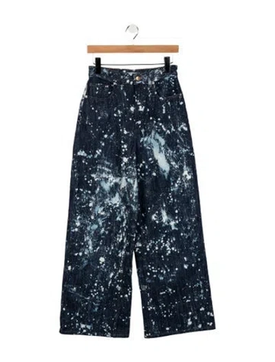 Pre-owned Scanlan Theodore High-rise Wide Leg Jeans In Blue