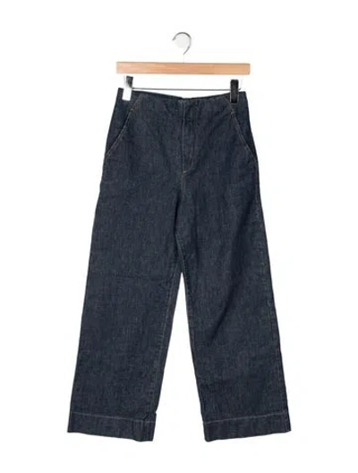 Pre-owned Scanlan Theodore High-rise Wide Leg Jeans In Blue