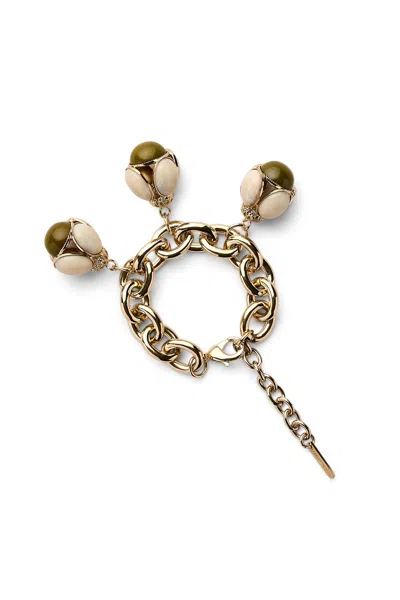 Scanlan Theodore Italian Charm Bracelet In Green