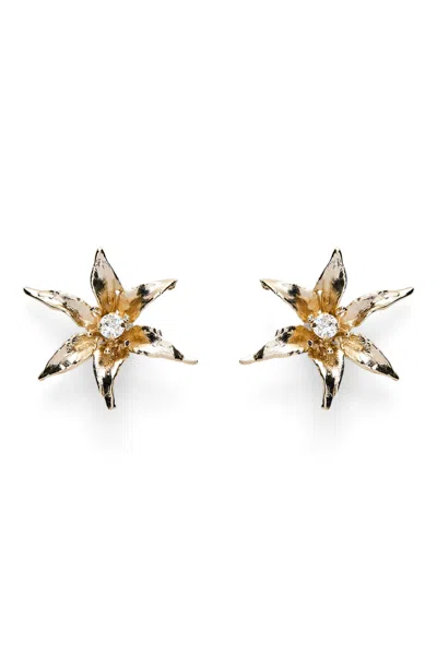 Scanlan Theodore Italian Lily Earrings In Light.gold.crystal