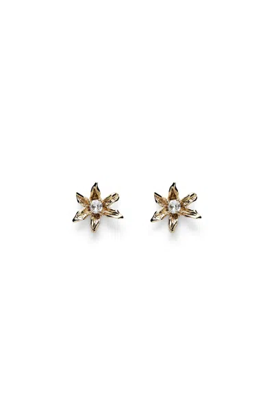 Scanlan Theodore Italian Lily Studs In Light.gold.crystal