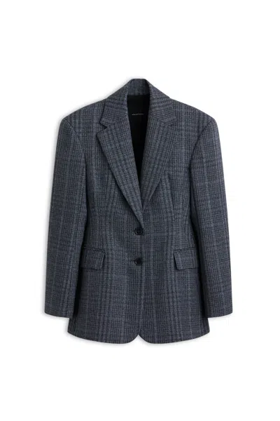 Scanlan Theodore Italian Plaid Jacket In Navy