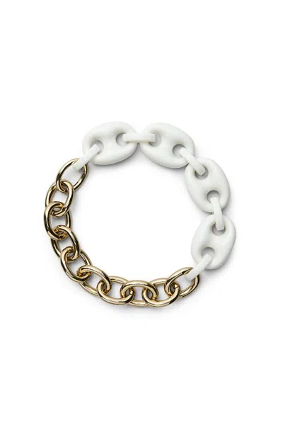 Scanlan Theodore Italian Resin And Gold Choker In Multi