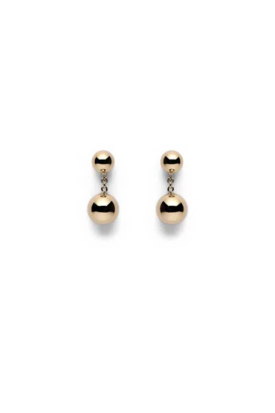 Scanlan Theodore Italian Sphere Drop Earrings In Gold