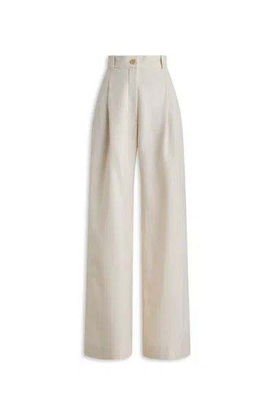 Scanlan Theodore Italian Textured Trouser In Neutral