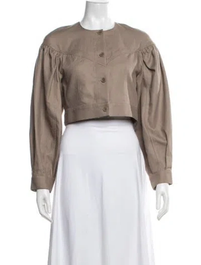 Pre-owned Scanlan Theodore Jacket In Neutrals