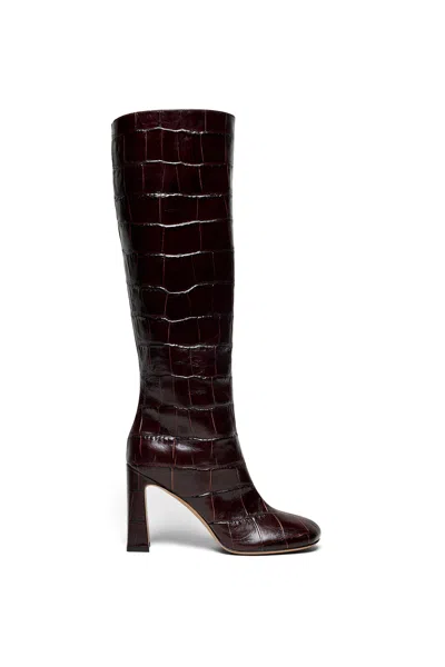 Scanlan Theodore Knee-high Boot 10 In Mogano
