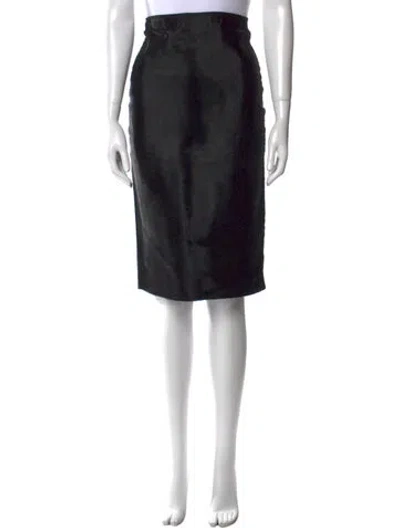 Pre-owned Scanlan Theodore Knee-length Skirt In Black