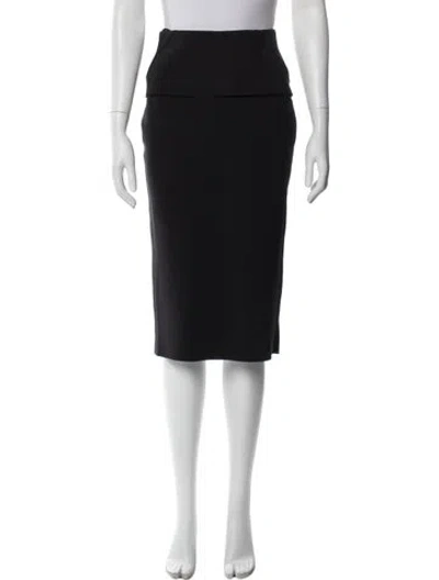 Pre-owned Scanlan Theodore Knee-length Skirt In Black