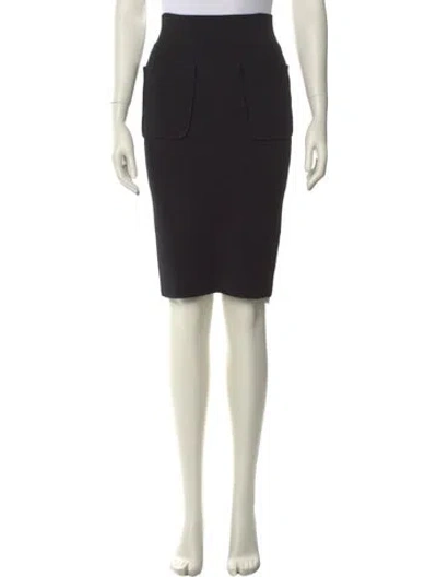Pre-owned Scanlan Theodore Knee-length Skirt In Black