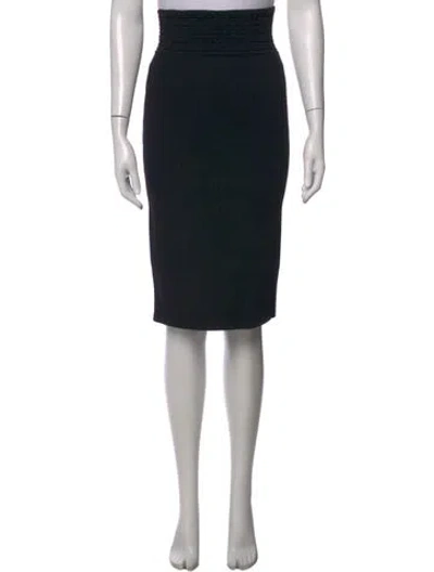 Pre-owned Scanlan Theodore Knee-length Skirt In Black