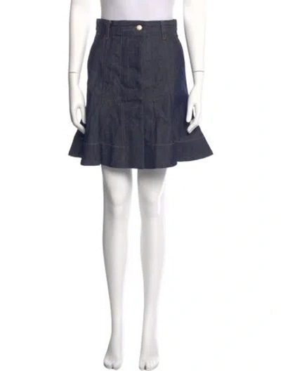Pre-owned Scanlan Theodore Knee-length Skirt In Blue