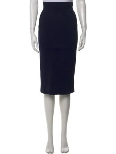 Pre-owned Scanlan Theodore Knee-length Skirt In Blue