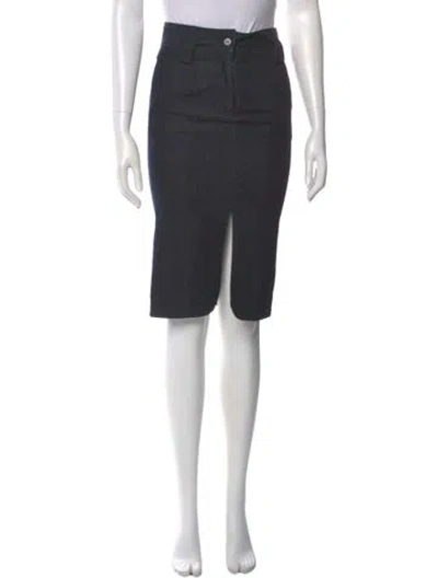 Pre-owned Scanlan Theodore Knee-length Skirt In Blue