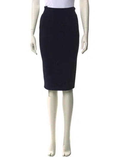 Pre-owned Scanlan Theodore Knee-length Skirt In Blue