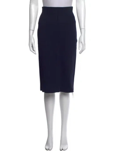 Pre-owned Scanlan Theodore Knee-length Skirt In Blue