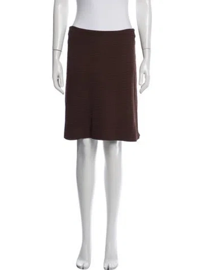 Pre-owned Scanlan Theodore Knee-length Skirt In Brown