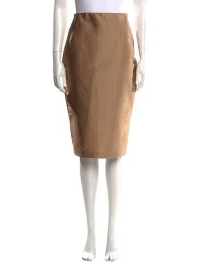 Pre-owned Scanlan Theodore Knee-length Skirt In Neutral
