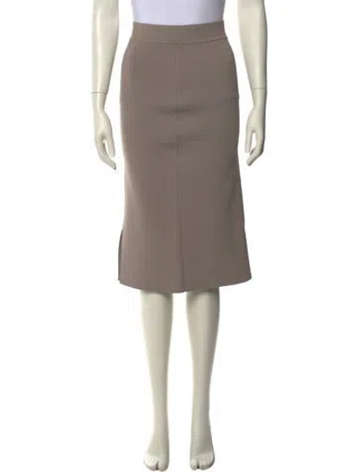 Pre-owned Scanlan Theodore Knee-length Skirt In Neutral