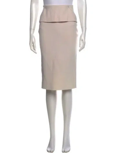 Pre-owned Scanlan Theodore Knee-length Skirt In Neutral