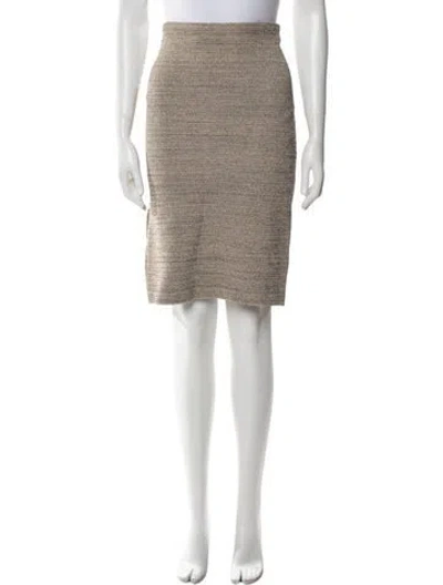 Pre-owned Scanlan Theodore Knee-length Skirt In Neutral