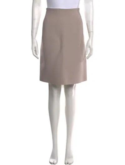 Pre-owned Scanlan Theodore Knee-length Skirt In Neutrals