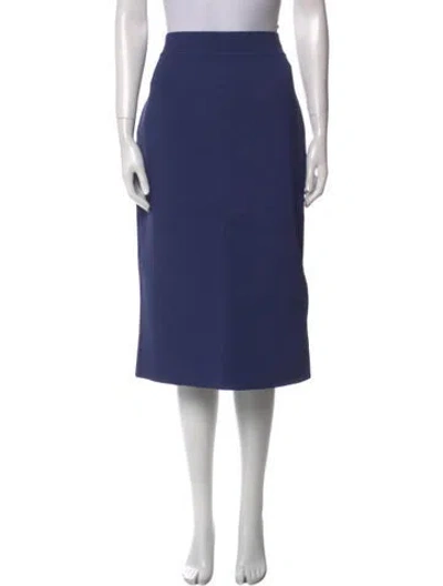 Pre-owned Scanlan Theodore Knee-length Skirt W/ Tags In Blue