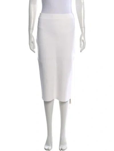 Pre-owned Scanlan Theodore Knee-length Skirt W/ Tags In White