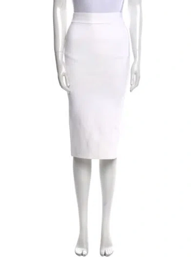 Pre-owned Scanlan Theodore Knee-length Skirt In White